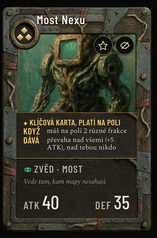 Klíčová karta rodiny Most