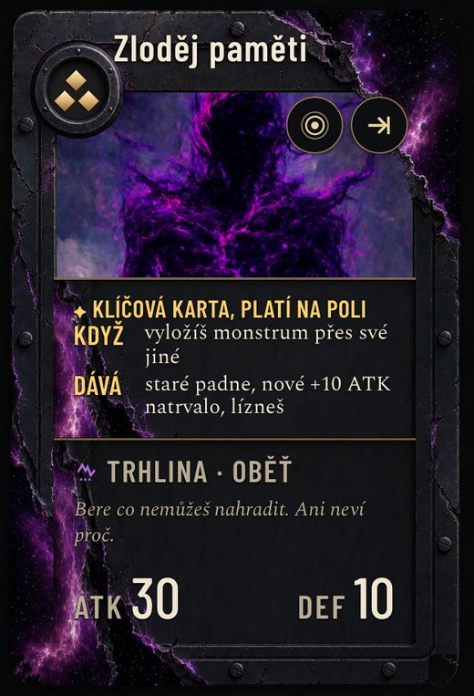 Klíčová karta rodiny Oběť