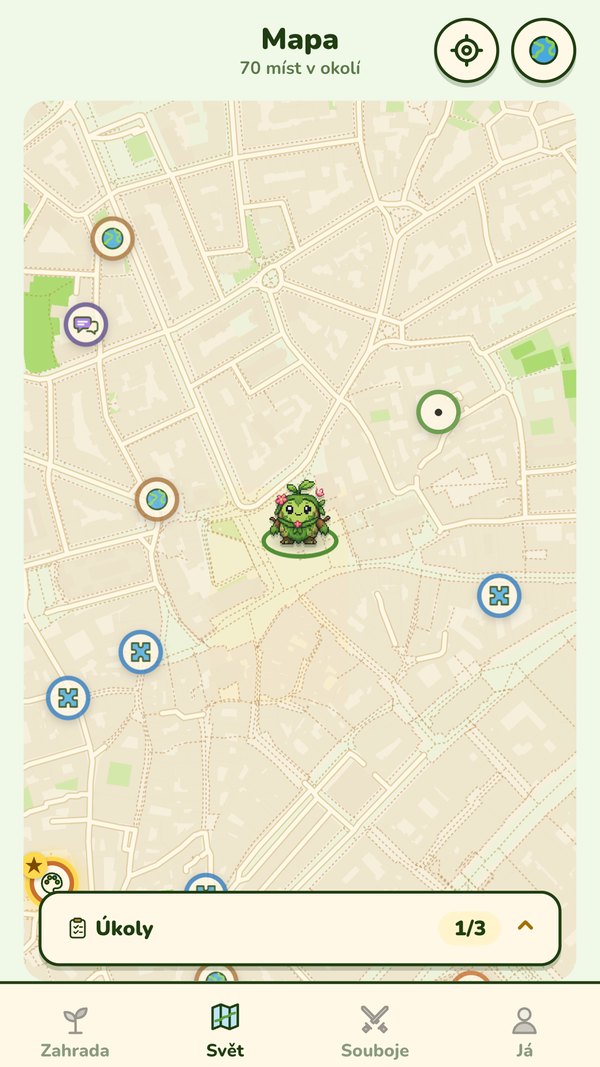 Mapa a kompas